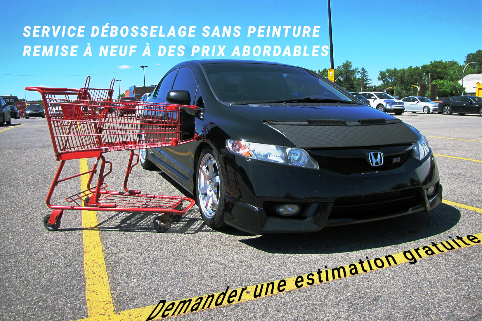 Civic Si bosse de charriot